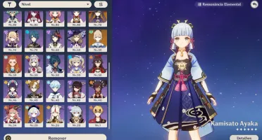 Conta WHALE Genshin Impact Endgame AR 57 (Ayaka + Mist e +)