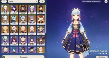 Conta WHALE Genshin Impact Endgame AR 57 (Ayaka + Mist e +)