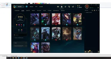 CONTA LOL MAIS DE 290 SKINS