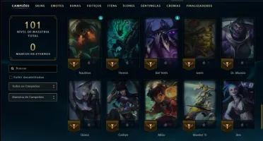 Prata 3 com 65 Champs e 8 Skins