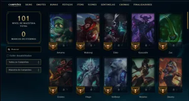 Prata 3 com 65 Champs e 8 Skins