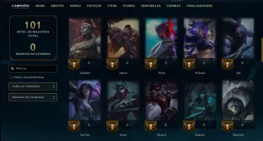 Prata 3 com 65 Champs e 8 Skins