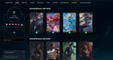 Prata 3 com 65 Champs e 8 Skins