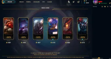 Conta de lol barata MMR ALTO