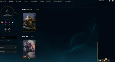 Conta de lol barata MMR ALTO
