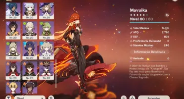 Conta Genshin Com 6 T5 limitados
