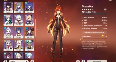 Conta Genshin Com 6 T5 limitados