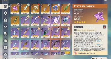 Conta Genshin Com 6 T5 limitados