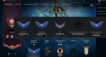 Conta League Of Legends Diamante 4