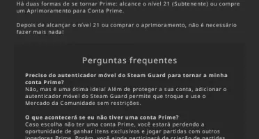 CONTA CS:GO PRIME GLOBAL