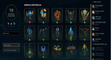 Conta 142 SKIN Todos Campeões , 7 cromas
