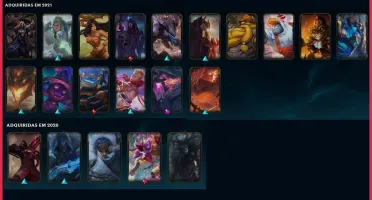CONTA LEAGUE OF LEGENDS MESTRE 290 PDL • 44 CAMPEÕES