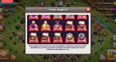 Clash of clans cv13 quase full +9200 gemas
