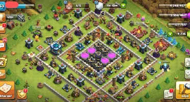 Clash of clans cv13 quase full +9200 gemas
