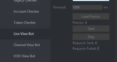 RUBOT+twitchgod+twitchaio(3bots de views para twitch),