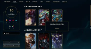 Conta LOL 57 champs Prata
