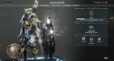 Conta Warframe Maestria 19 muito forte!