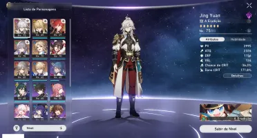 Jing Yuan ( E1 ), bronya, himeko, yanqing, luocha e gepard