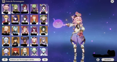 AR 57 Eula, Kazuha, Xiao, Rainden Shogun, Zhongli e Ganyu