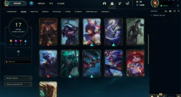 Conta smurf - 17 skins - 40 champ