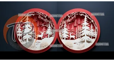 Artes 3D para Caneca com Mockup´s - Natalinas
