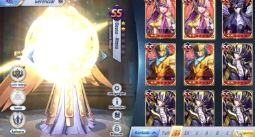 Saint Seiya Awakening: KOTZ lvl 70 com todos os SS