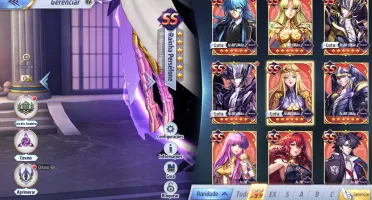 Saint Seiya Awakening: KOTZ lvl 70 com todos os SS
