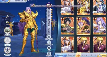 Saint Seiya Awakening: KOTZ lvl 70 com todos os SS