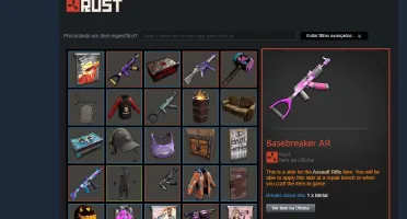 Steam com rust + 3 mil horas de rust + inventario top