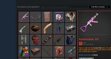Steam com rust + 3 mil horas de rust + inventario top