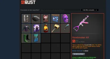 Steam com rust + 3 mil horas de rust + inventario top