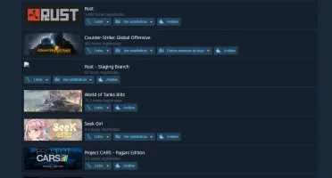 Steam com rust + 3 mil horas de rust + inventario top