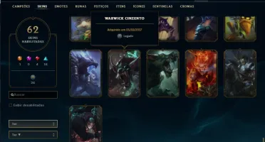 Conta Com Twitch Medieval e Warwick Cinzento Prata 3
