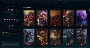 Conta Lol 181 Skins|Todos Os Bonecos|Full Acesso