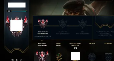 Conta GrãoMestre Soloqueue (600+pdl) League of legends
