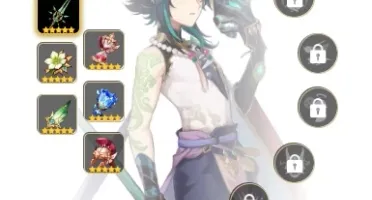 CONTA GENSHIN AR58 - 13 PERSONAGENS 5⭐- 5 ARMAS 5⭐