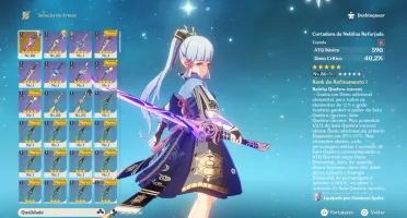 Conta Genshin Ayaka C2 + Bis Ar 50