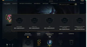 Conta unranked lol