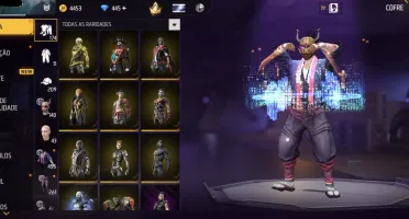 Conta de free fire muito antiga