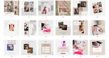 Pack Canva Manicure - 26 Artes Editáveis