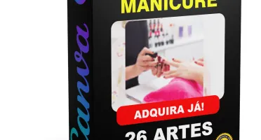 Pack Canva Manicure - 26 Artes Editáveis