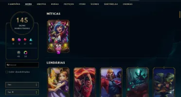 Conta League Of Legends, Todos Os Campeões, 145 Skins, Gold2