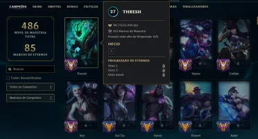 Conta Lol 100% Segura Full Acesso| Skins 182 | Nvl 309 | VIP