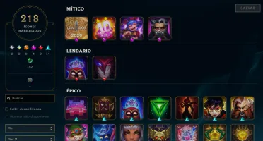 Conta Lol 100% Segura Full Acesso| Skins 182 | Nvl 309 | VIP