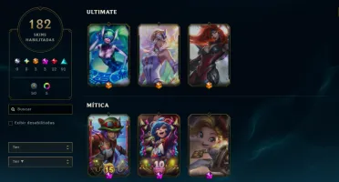 Conta Lol 100% Segura Full Acesso| Skins 182 | Nvl 309 | VIP