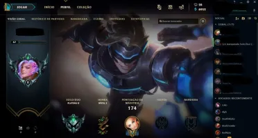 Conta LOL Platina 2 c/ 53 Skins