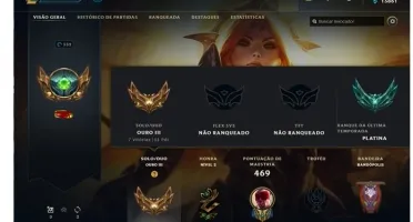 CONTA LOL - NIVEL 300 + 100 SKINS + CROMAS