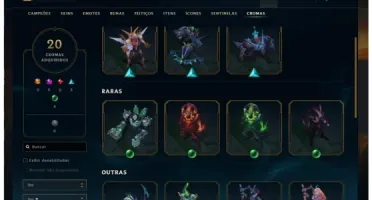 CONTA LOL - NIVEL 300 + 100 SKINS + CROMAS