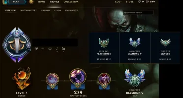 Conta diamante LoL com skins raras
