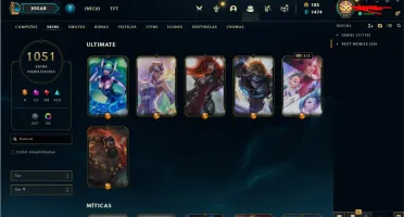 Conta LoL / Full Champ / Mais de 1000 Skins